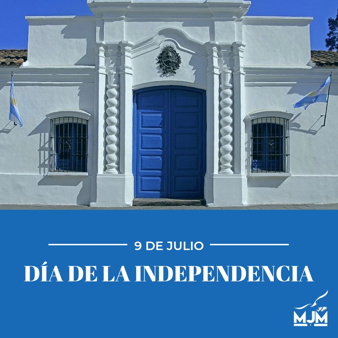 mjmalvinas's tweet photo. 🇦🇷 9 de Julio ~ DÍA DE LA INDEPENDENCIA ARGENTINA 🇦🇷

A 206 años de la Declaración de la Independencia argentina por parte del Congreso General reunido en San Miguel de Tucumán el 9 de Julio de 1816 🇦🇷

#DiaDeLaIndependencia #9DeJulio #soberania #Patria #MalvinasArgentinas https://t.co/vParcm3s31