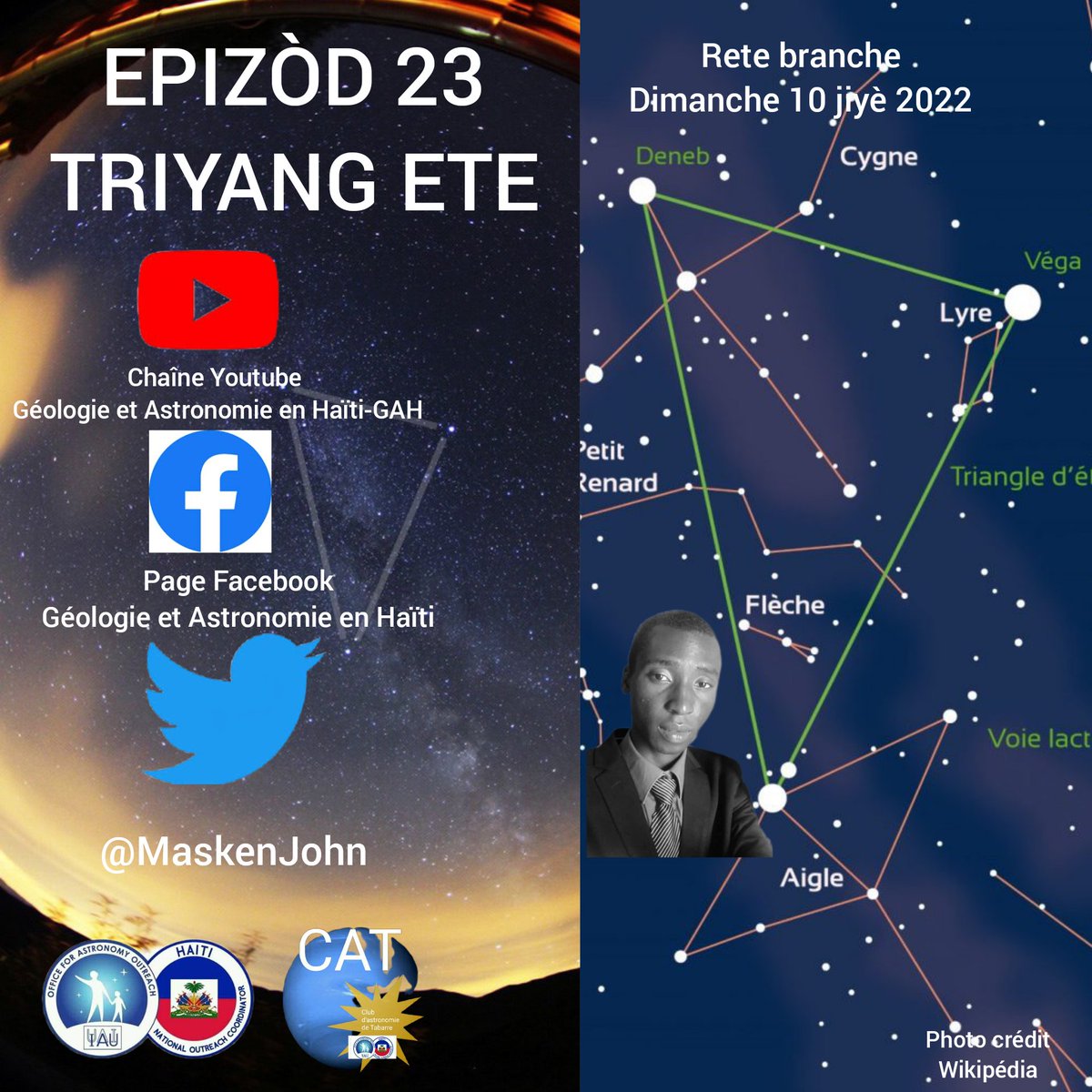 MaskenJohn's tweet photo. Bonsoir
Tout moun rete branche pou Epizòd 23 a
#TRIYANG #ETE https://t.co/2iZw9509Ok