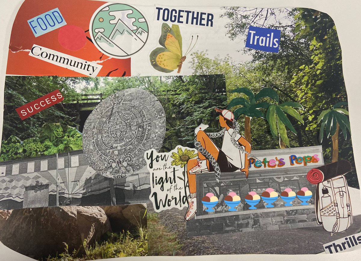 StarDeLuca90's tweet photo. Finished up session 1 of Day Camp with some collages to reflect on our two weeks together. Excited to see what the next two sessions bring! 🏕 https://t.co/IfzZPjW12v
