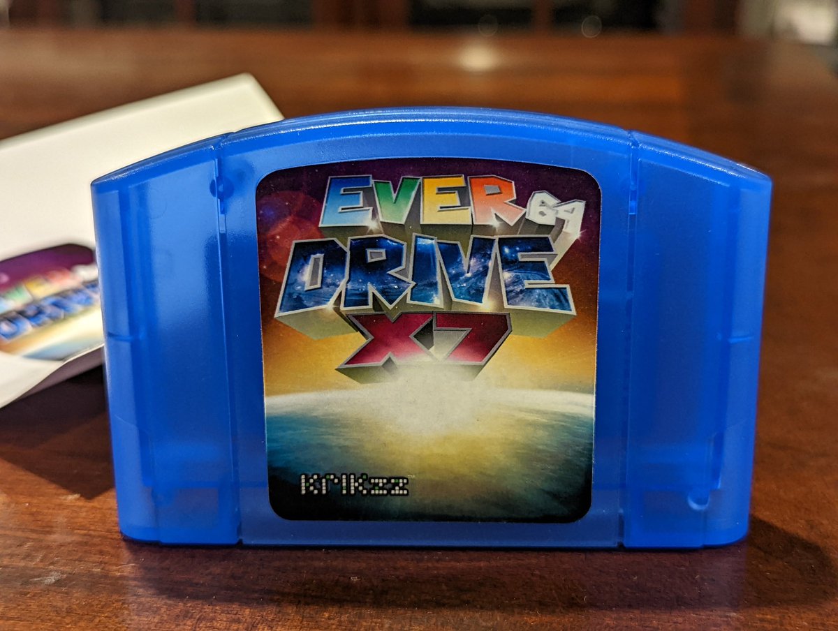 bytesaber_'s tweet image. The artist of @krikzz's original label, made me a new one for my blank shell.  Turned out really nice.