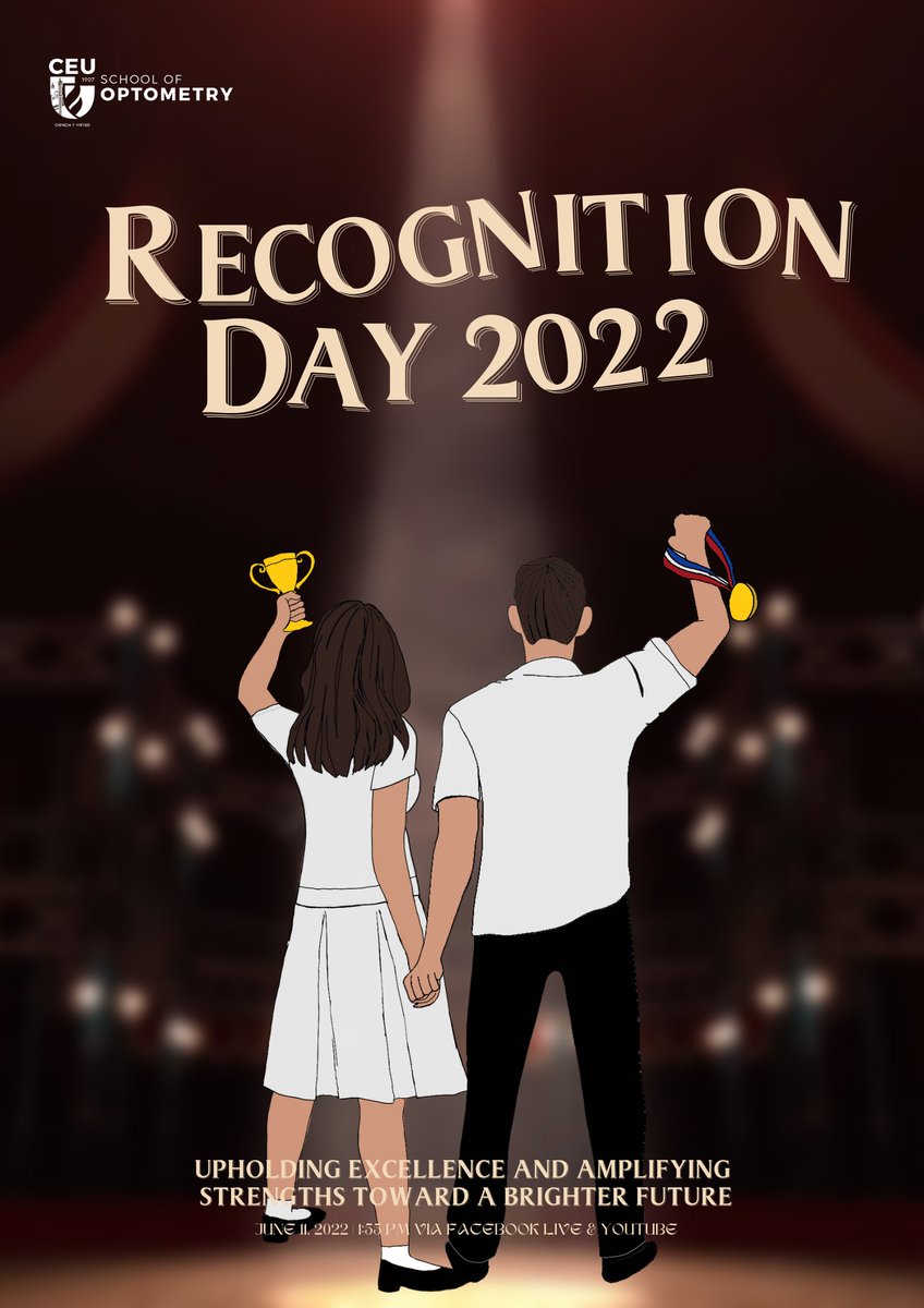 CEU_OSC's tweet photo. A victorious day to give recognition to the triumph and success of Optometry students in various fields 🏆 Today’s #OSCaptured features the Optometry Recognition Day, conveying the theme “Upholding Excellence and Amplifying Strengths Toward a Brighter Future" held June 11, 2022. https://t.co/4ovBtyR0t1