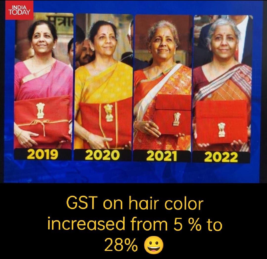 LambaAlka's tweet photo. क्या हुआ जो देश की वित्त मंत्री प्याज़ - लहसुन नहीं खाती तो... पर अब वो भी #GST बढ़ने से सीधे प्रभावित होती दिख रही हैं...
#GabarSinghTax https://t.co/MOUddRrjMw