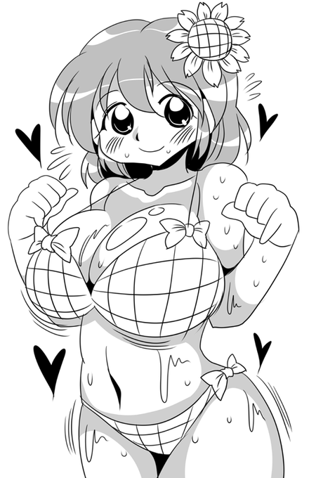 #東方Project #東方絵描きさんと繋がりたい #東方好きと繋がりたい #風見幽香 ゆうかりんの水着 