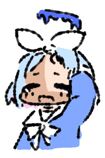 前髪塗り忘れてた 