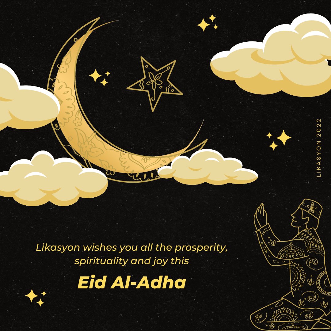 LIKASYON's tweet photo. From our Likasyon fam to yours this #EidAlAdha  💛 https://t.co/PPW3OfQJb5