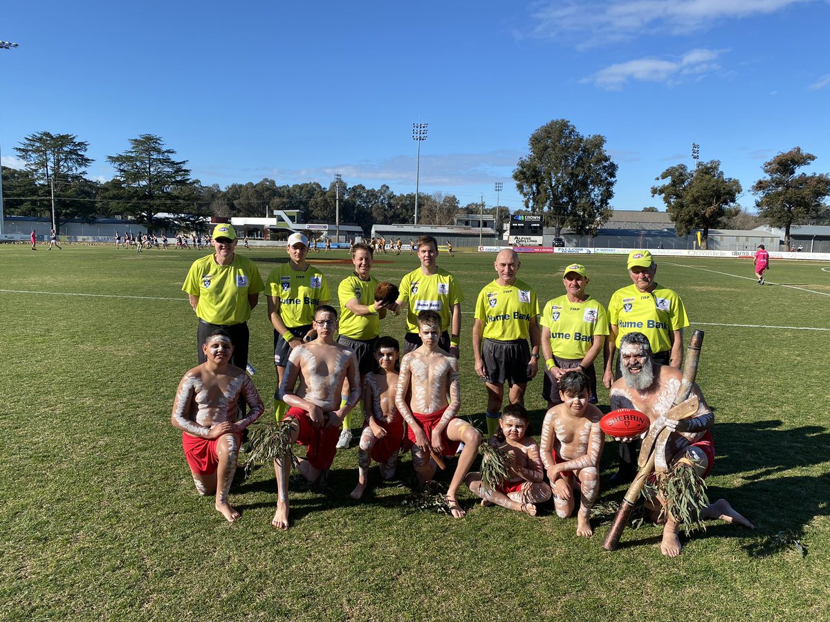 <a href="/wangrovers/">Wangaratta RoversFNC</a> well done! A wonderful pre game cultural experience for all players and spectators. The centre circle looks great too.