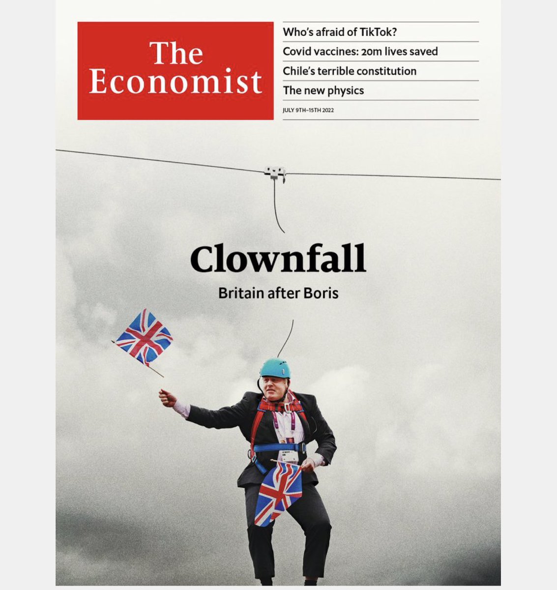 TrungTPhan's tweet photo. The Economist latest cover took BoJo to the cleaners https://t.co/EJiq48O8bI