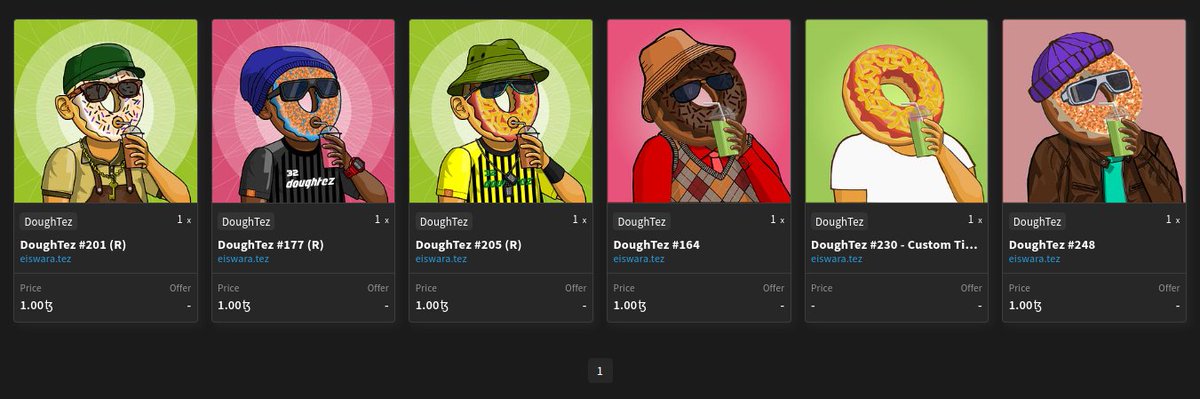The last 6 DoughTezes are available from 250.
objkt.com/profile/eiswar…

Let's gooo ...