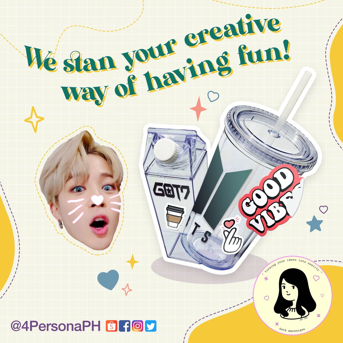 4personaph's tweet photo. The perks of being a FAN doesn’t just end with the FUN, there’s a lot more to it. 💕😍Show your passion and creativity and turn them into something special through our Transparent Tumblers that you can design all you want!!! 💕💓

#4PersonaPH #PersonaTumblers #TheFunOfBeingAFan https://t.co/3QTDiBziJP