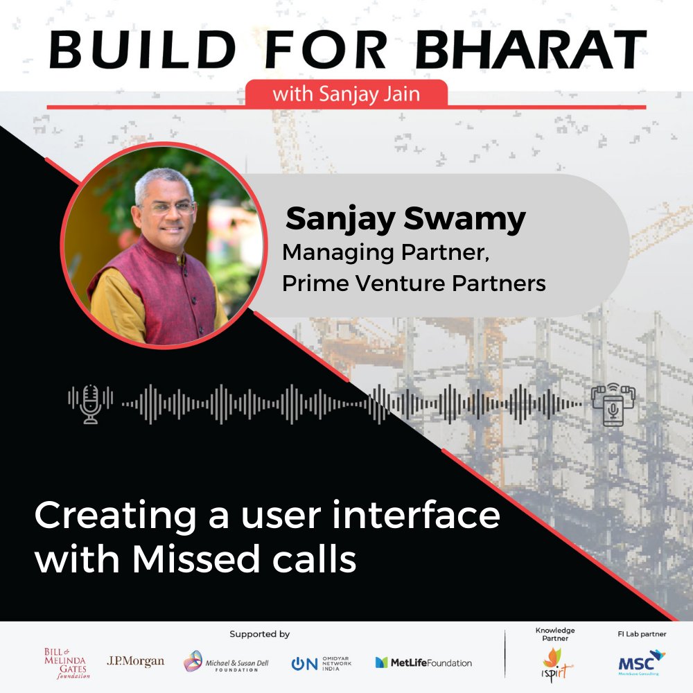 Beyond his mastery of #FinTech, <a href="/TheSwamy/">Sanjay Swamy (theswamy)</a>  has keen #insights into human behavior.  We spoke about Missed Calls that led to @zipdial .  An amazing masterclass as we #BuildForBharat.

Listen in at go.ciie.co/BFB
Subscribe now to never miss an episode