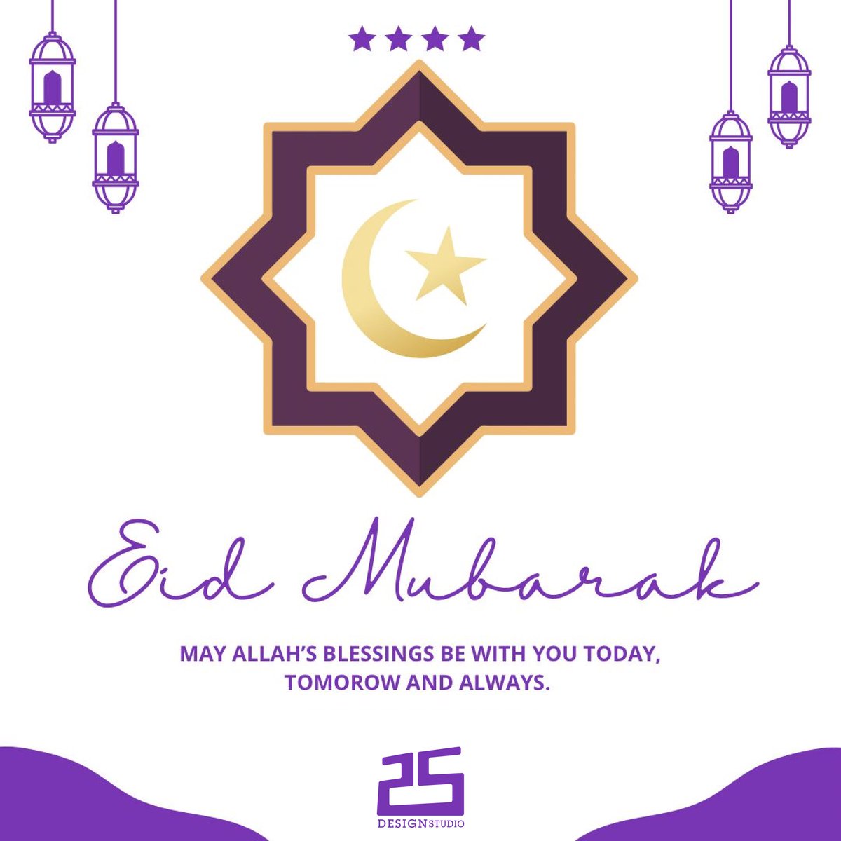 25designstudio's tweet photo. Eid Mubarak from us to you. https://t.co/ATgL5Bt6Pm