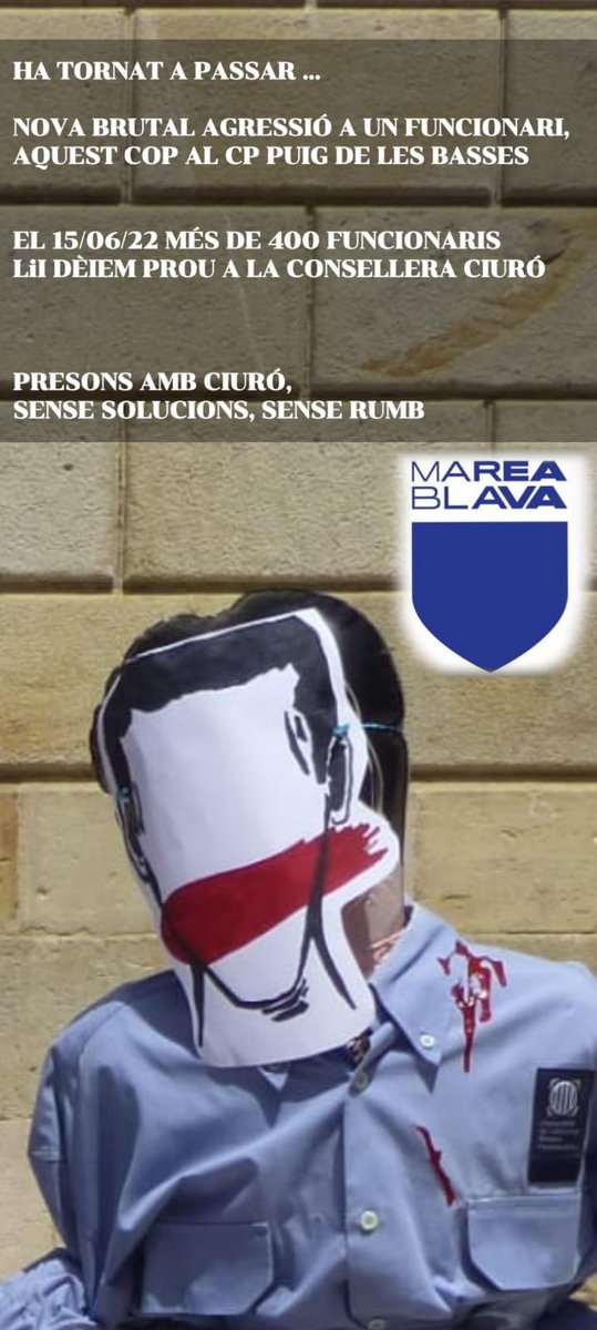 A Puig de les Basses.Agressió greu,molt greu a un funcionari.Li han arrencat part del coll d’una mossegada,se li han llençat per la esquena arrencant la carn.Anibal Lecter aquí es un vulnerable.
<a href="/punsix/">Anna Punsí</a> <a href="/andreajvilloria/">Andrea Villoria</a> <a href="/lciuro/">Lourdes Ciuro</a>  <a href="/Sergiblazquezq/">Sergi Blàzquez</a> <a href="/maykanavarro/">Mayka Navarro 🐾🐕🐕 🐾</a>