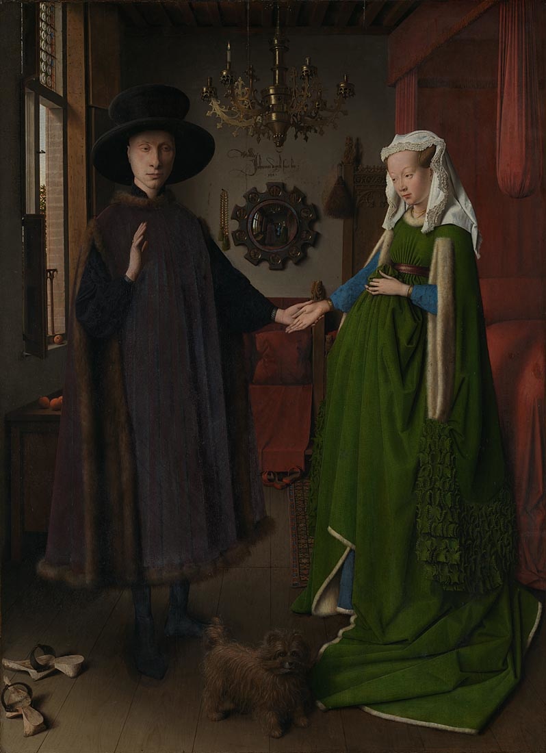 NationalGallery's tweet photo. Jan van Eyck died #OnThis Day in 1441.

Credited with originating a style of painting characterised by realistic depictions of natural light, Van Eyck's most famous work, 'The Arnolfini Portrait', is one of the most popular paintings in our collection: https://t.co/6UcbnTgfEz https://t.co/nv1c38jj0b