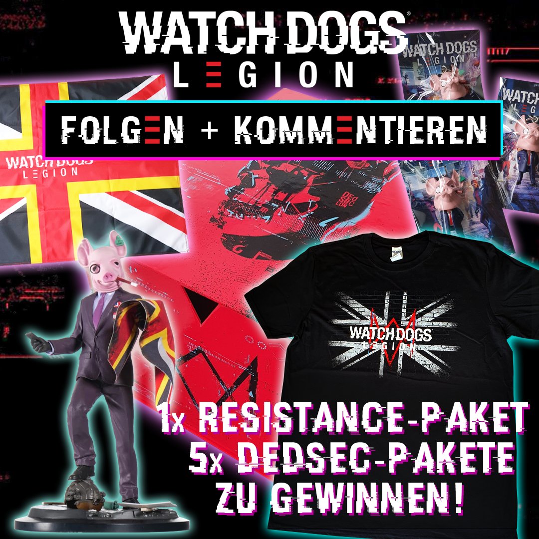 WatchDogs_DE's tweet photo. +++ Fette Fan-Pakete zu gewinnen! +++

London war nur der Anfang, denn der Widerstand wächst weiter! Damit auch ihr in eurer Stadt stolz die DedSec-Flagge schwenken könnt, haben wir daher gleich mehrere Fan-Pakete für euch geschnürt:

1/6 https://t.co/GCr8N9YvV4