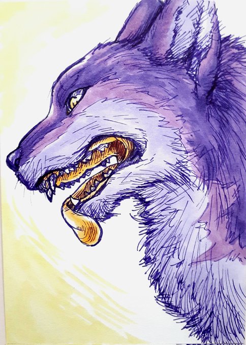 狼のtwitterイラスト作品