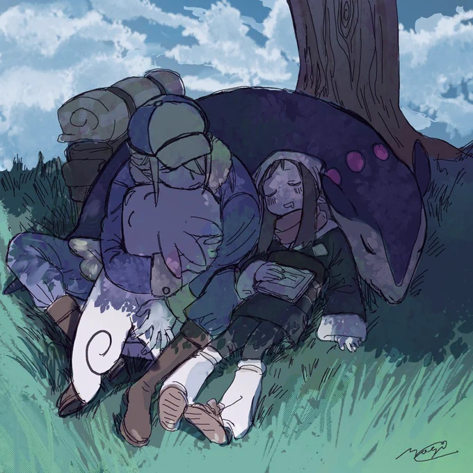 ポケモンがそばにいるとはいえテントもないのによく寝れるな…と思ってるウォ 