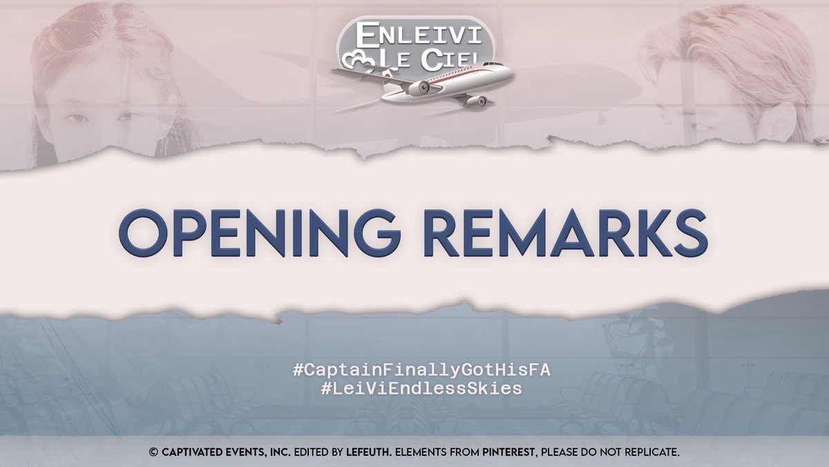 O7O9O22's tweet photo. ͏͏
͏͏͏
͏͏͏ — ✈︎ ENLEIVI LE CIEL ✦ ☁︎
OPENING REMARKS ⋆⁺₊⋆
#CaptainFinallyGotHisFA
#LeiViEndlessSkies
#CaptivatedEvents
#TRULYCaptivating
͏͏
͏͏ https://t.co/FSymkkzXQE
