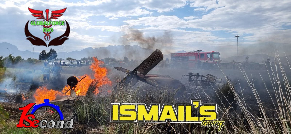 1SecondLater's tweet photo. Another Light aircraft has crashed in Worcestor near the airfield close to Nekkies Resort. All services on scene.
2 patients have been taken to Hospital.
#IsmailsTowing #GlobalForceEMS
#1SECOND #1SECONDTELEGRAM
@MARIUSBROODRYK @IOL @Abramjee @crimeairnetwork @ewnreporter https://t.co/IBemeef3yj