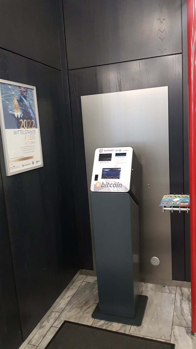 Coffeionetwork's tweet photo. First Bitcoin ATM in Ingolstadt Bayern Germany https://t.co/iyKUPsSDZ3