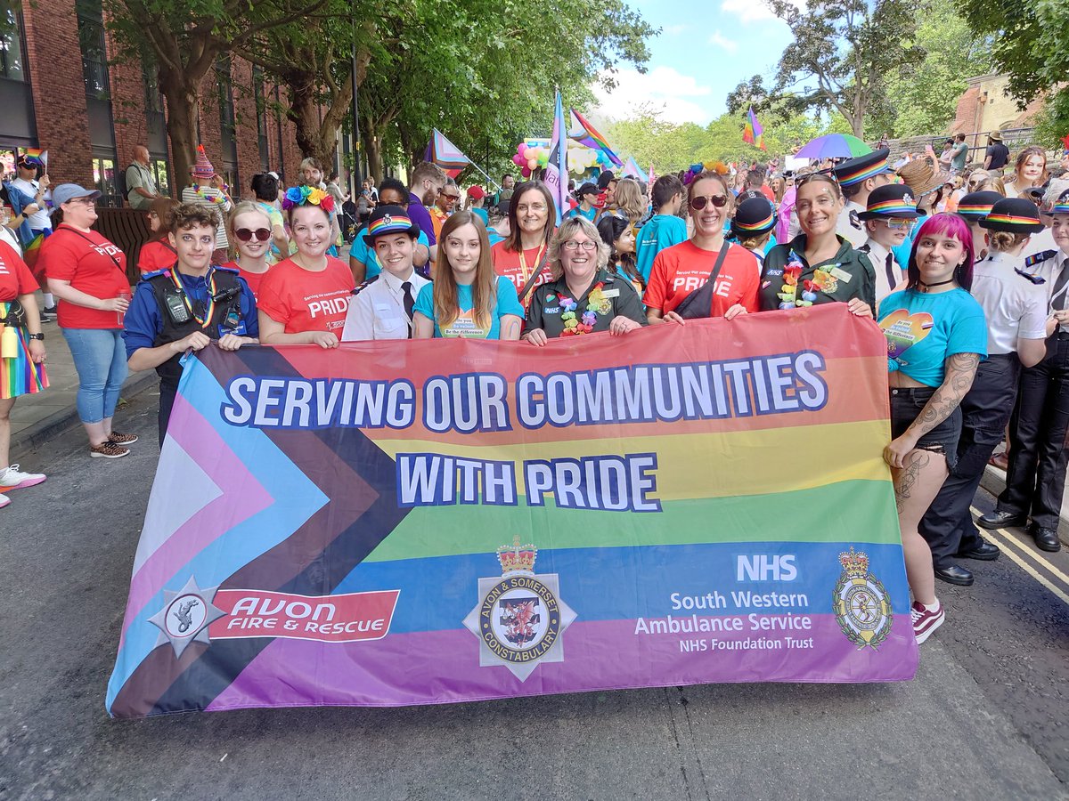 #BristolPride #EmergencyServices <a href="/swasFT/">South Western Ambulance Service</a> <a href="/AvonFireRescue/">Avon Fire & Rescue Service</a>