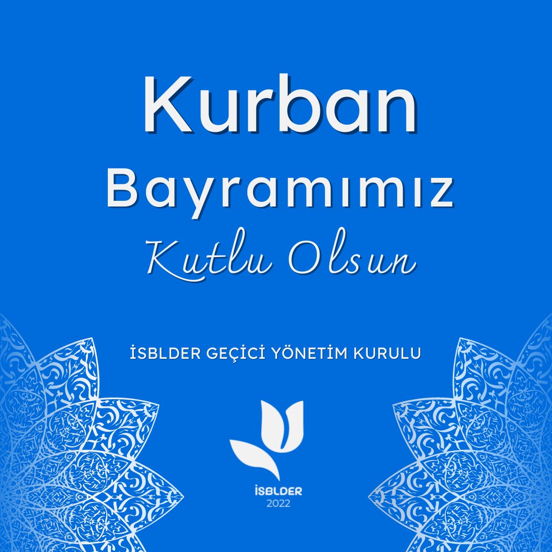 Kurban Bayramı’nızı en içten dileklerimizle kutlar; sevdiklerinizle bir arada, sağlık, huzur ve mutluluk dolu nice bayramlar dileriz. 

İSBLDER GEÇİCİ YÖNETİM KURULU
