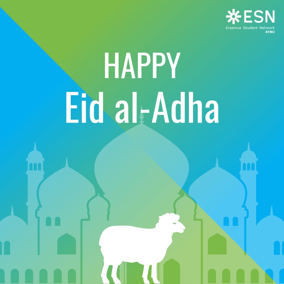 esnaybu's tweet photo. Eid ul-Adha 🐑 is a religious festival celebrated by Muslims worldwide 🌎 as a commemoration of Prophet Ibrahim’s (Abraham’s) willingness to sacrifice his son Ismael for Allah. It is one of two Eid festivals that Muslims celebrate ✨️
#ESNturkey #ESNaybu #WeAreOne https://t.co/DvbLPla4Zv