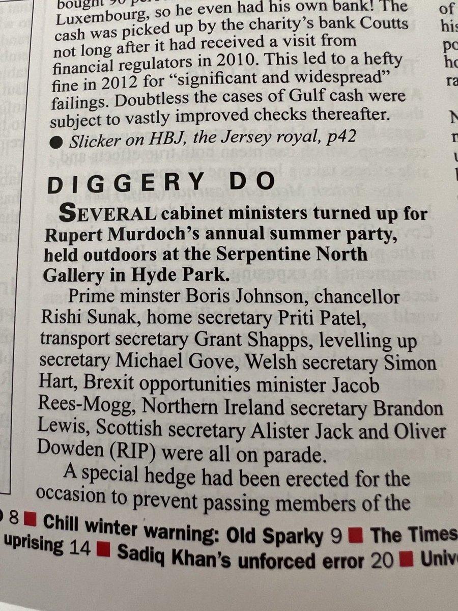 CaraMia200's tweet photo. #UK Shameless Tories ensured attendances were kept up at the Bossโs soiree! Imagine how the entitled shenanigans went down with the #UK long suffering population?
Theyโre become very used to foodbanks as #CostOfLivingCrisis bites. #BringOnTheRevolution #MurdochFreeWorld https://t.co/EQ4wjhZQaQ