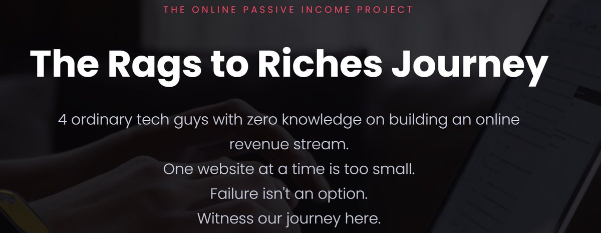 PassiveIncProj's tweet image. The start of this project, and a small piece of information. 4 x IT guys, with no knowledge of #affiliatemarketing. We are using as many methods as possible for monetisation, view our journey here thepassiveincomeproject.online  (site still in development)