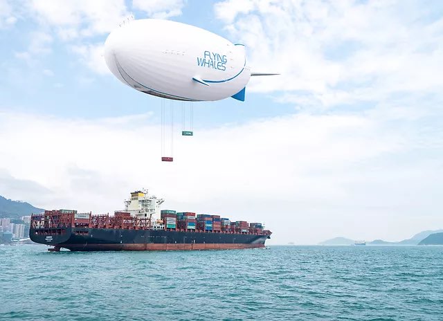 Alaric_Moubouyi's tweet photo. #FlyingWhales développe le #LCA60T, nouvelle infrastructure de transport #Ecologie à propulsion thermique et électrique d’une capacité de 60 tonnes de fret et opérationnelle dès 2025. Au capital de la start-up, le privé et le public : #France #Monaco &amp; #Quebec. #Sustainability https://t.co/GEYQiWk4Jb