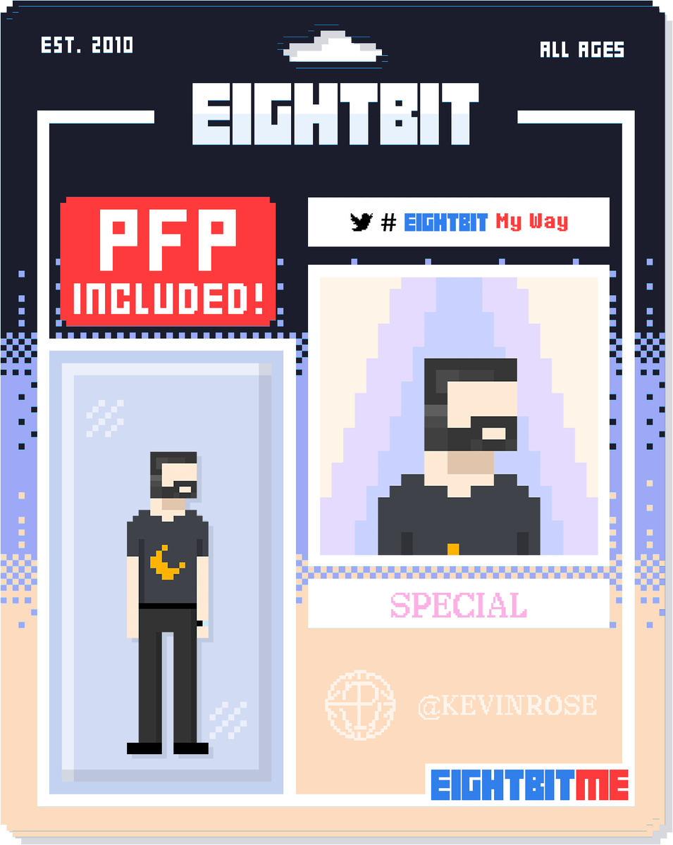 dbnin9's tweet photo. Made a special #EightBitMyWay bit for one of the @eightbit VIP holders, @proof_xyz | @moonbirds Founder @kevinrose π
(I know there is a legendary bit that is him, but I still want to show my respect. π«‘)
#bitbybit https://t.co/nS2VOQxqwZ