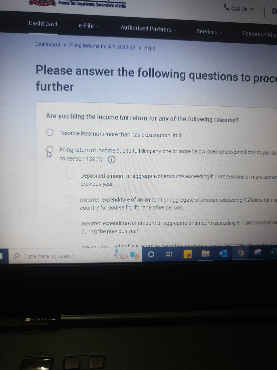DilSeKid's tweet photo. @IncomeTaxIndia i am trying to file my return using ITR 1. Unable to choose any option to proceed to file the returns. Please help! https://t.co/whH43SOWOy