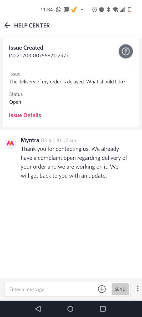 kpreet88's tweet photo. @myntra this was not expected from you.Order placed on 29June with promised delivery date of on or before 2 July for a gift.
No delivery and  till today no one knows where are the products, whether they will be delivered or not.
Cust care doesn't have any idea as well. https://t.co/arlr5rikrA