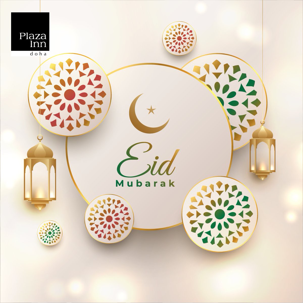 Eid Mubarak from all of us at Plaza Inn Doha!

May the joy of Eid bless your life with happiness, open all the doors to success, multiply a thousand times, and stay with you forever!

#EidMubarak2022 #EidAlAdha #Doha #Qatar #PlazaInnDoha