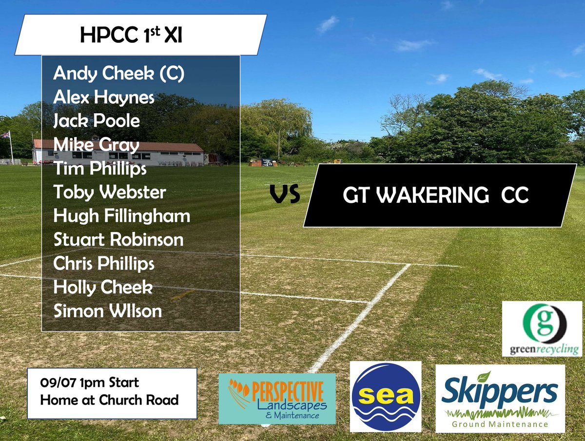 💥TEAMSHEET💥 

Go well HPCC 💪 

#💪 #hatfieldpeverelcricketclub #HPCC #ALLSTARS #uptheallstars #HPCCALLSTARS  ##uptheallstars #cricket #playstraightbegreat #cricket #bowling #batting #🏏#adidascricket #greynicolls #pumacricket #skippers #seatransport  #🦆#💥 #hatfieldpeverel