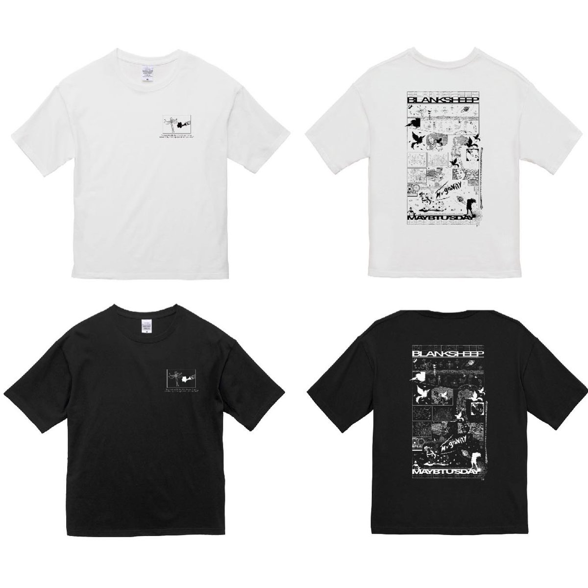 teamMAyb's tweet photo. 去年"My gravity"をリリースした時に作ったオリジナル謎Tシャツ。漫画風デザインからのまさかのアニメの声真似を今年する事になるとは…とりあえず来たら自分で着てみるけど、欲しい人がいたら教えて下さいね🥰 https://t.co/XeIztJCaM3