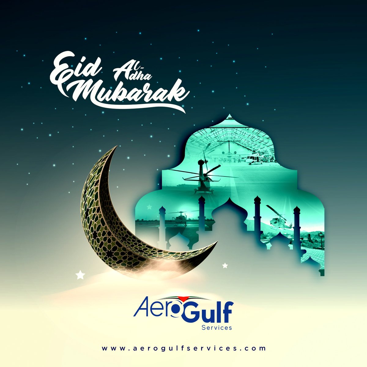 aerogulf's tweet photo. AeroGulf Services team wish you a cheerful and spiritual Eid al-Adha Mubarak.

#eid #eidmubarak #eidaladha https://t.co/ZLQksqaTzL