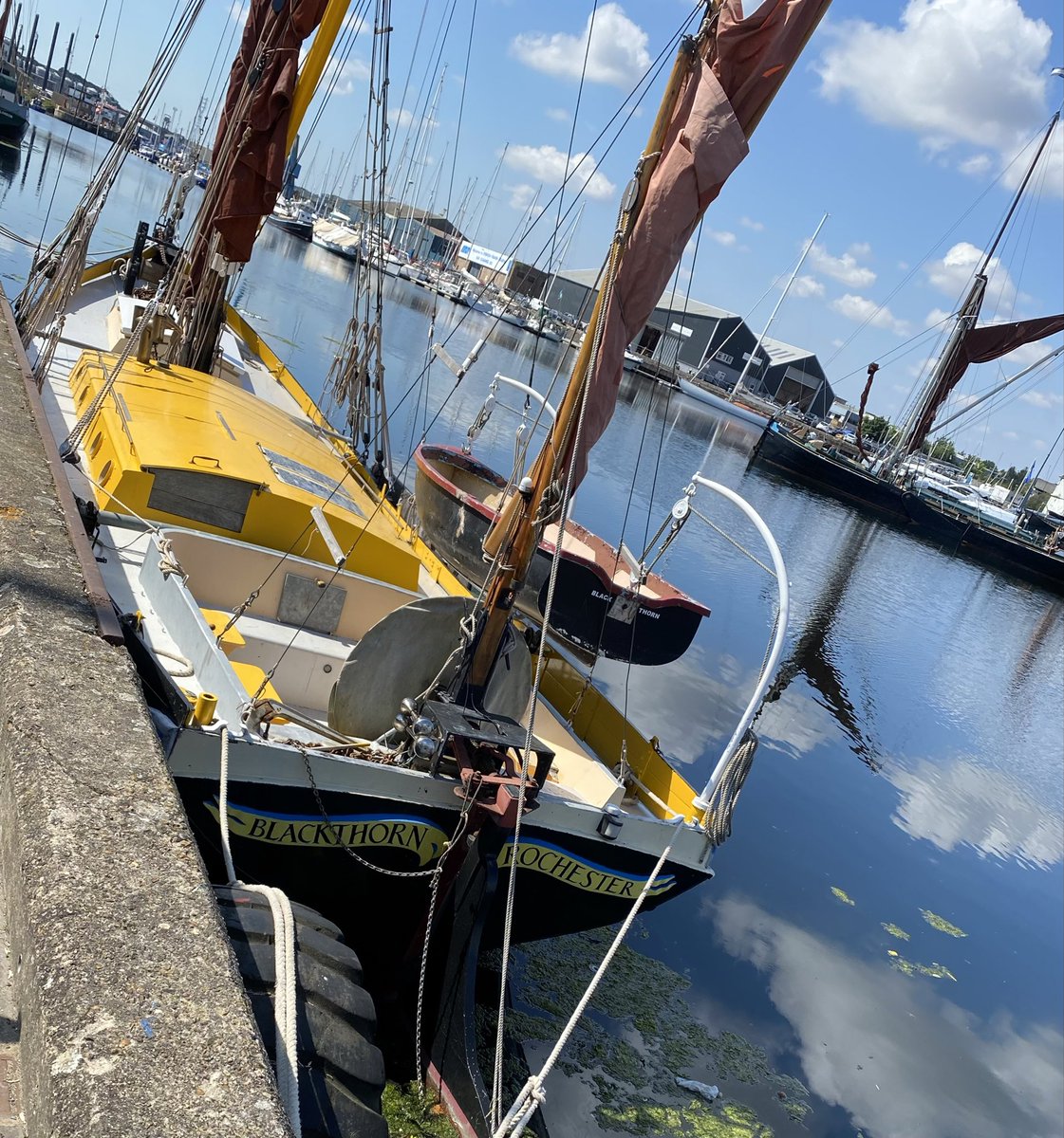 IpsMaritime's tweet photo. Big boats, big and smaller barges here in the waterfront today #MaritimeIpswich #WindowMuseum #SeaCadetsUK #ipswichstar24 #EADT24 #ip_swich #IpswichHaven #Ips_Waterfront #volunteers #MaritimeWomenPhotoShare https://t.co/bx0s3A9POL https://t.co/SlhCDm8JA7