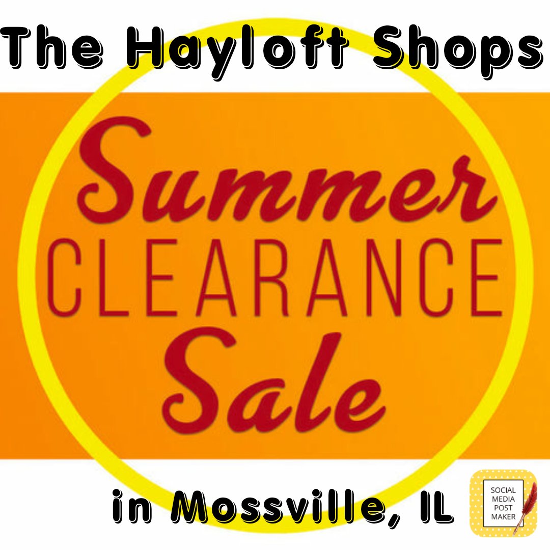 hayloft_shops's tweet photo. Summer Clearance Sale @ THE HAYLOFT SHOPS is On Now!! - https://t.co/OUyaPNc3tp https://t.co/g4RHKascqA