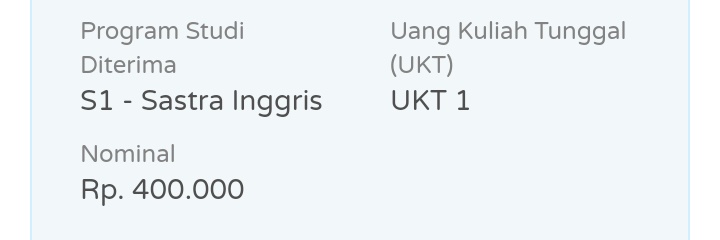 sbmptnfess's tweet photo. Ptn! tremor masih ga nyangka sender dapet ukt segini😭 https://t.co/4HjuLWRROu