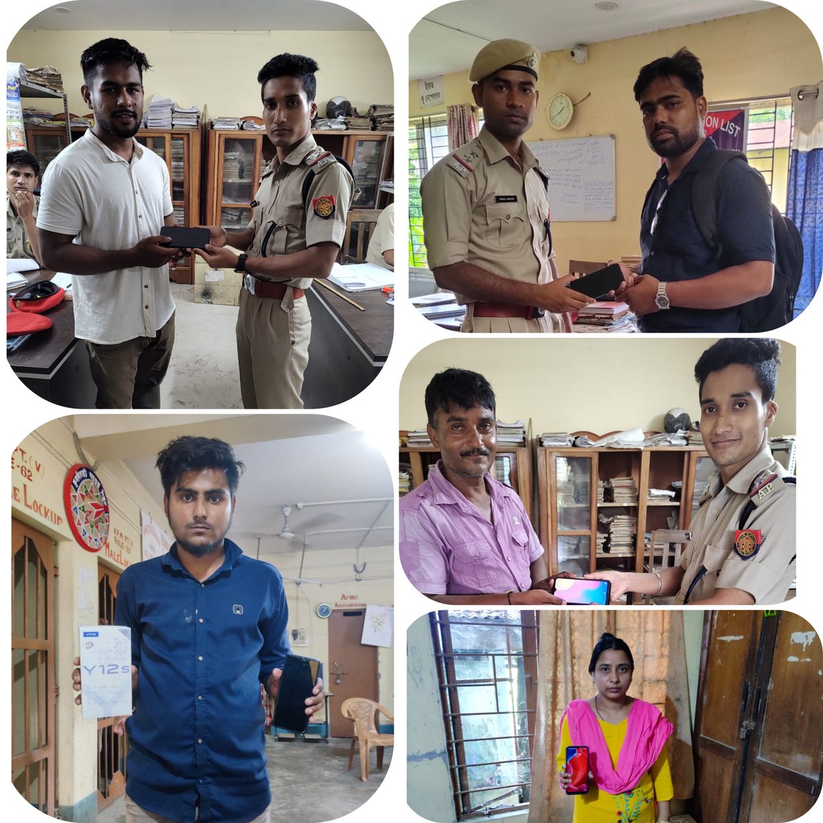 Our special drive of recovery and handing over of lost mobile phone handsets to the owners by SI probationers of Nalbari is continuing. @assampolice @DGPAssamPolice @gpsinghips @HardiSpeaks