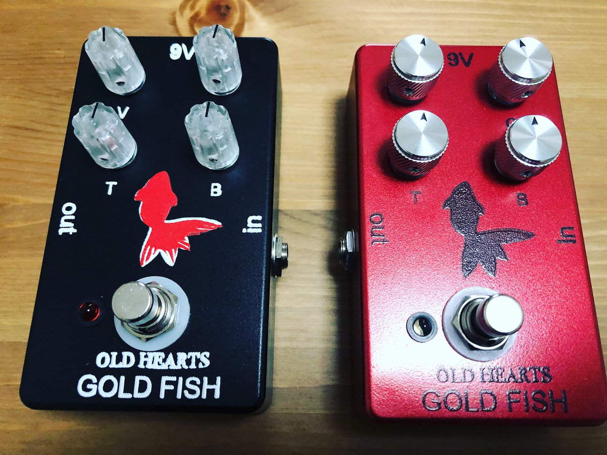 OLD HARTS GOLD FISH ギターエフェクター　オーバードライブ old hearts effect gold fish エフェクター