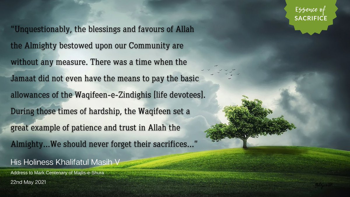 LajnaUK's tweet photo. #HisHoliness Khalifatul Masih V highlights the sacrifices of the early members of Community during tough times, which played a key role in attaining the progress we see today.
#essenceofsacrifice https://t.co/L7AWtBfkSc