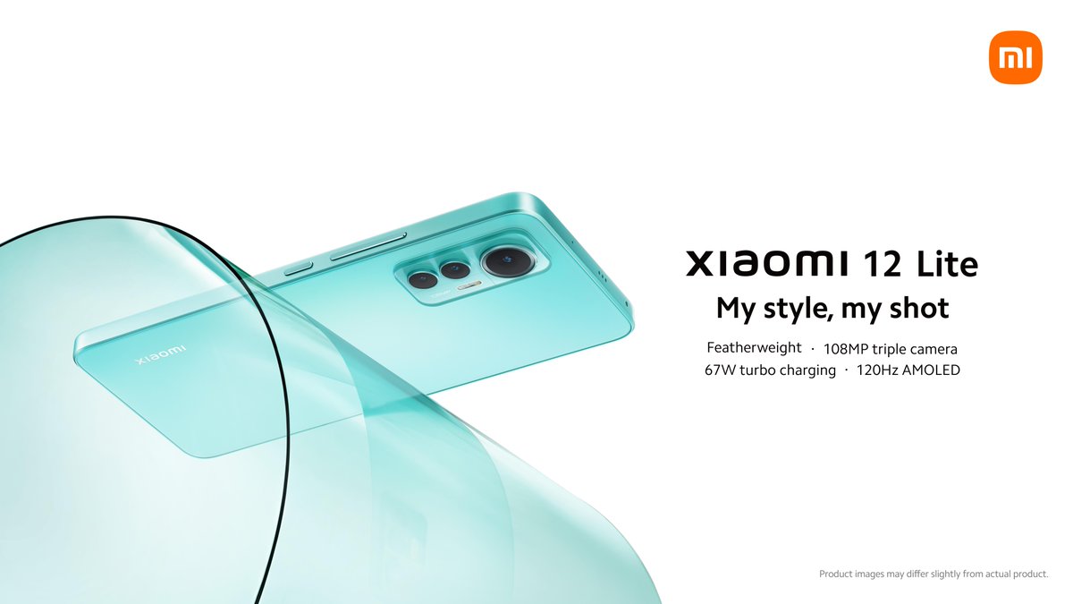 Xiaomi's tweet photo. Introducing #Xiaomi12Lite. 

The stylish amalgamation of chic, quality, and class. #MyStyleMyShot https://t.co/cA6thmPK3a