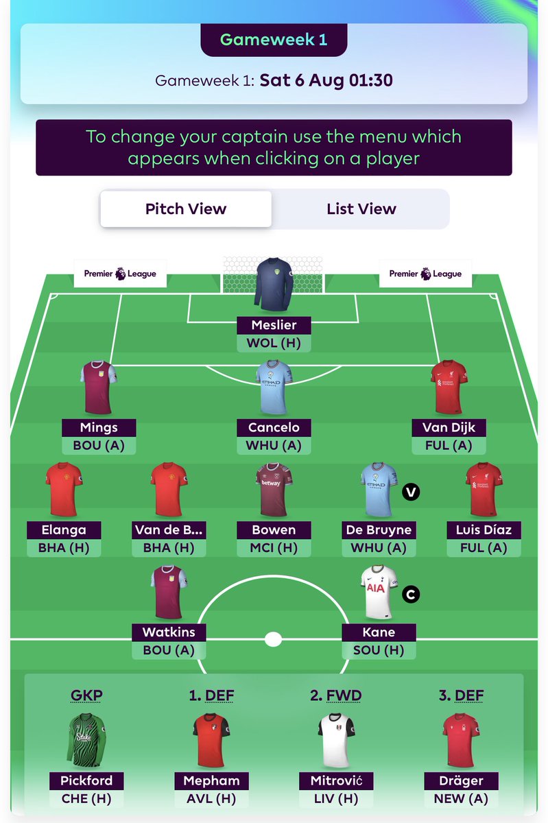 platolee_'s tweet photo. This will be another option. #FPLplato2 https://t.co/WE1Lf58QMd