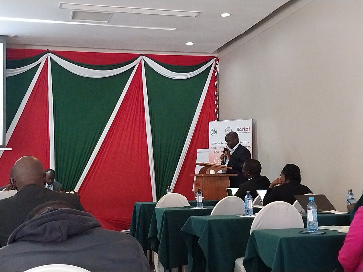 sis_moi's tweet photo. 'Previously the agenda in the newsroom was being controlled by news barons. However, in this era citizen journalism triumphs. Technology is driving us.'-Andrew Kipkemboi 
#ScienceJournalismConferenceMoi
@AndrewKipkemboi https://t.co/HL6caARumh