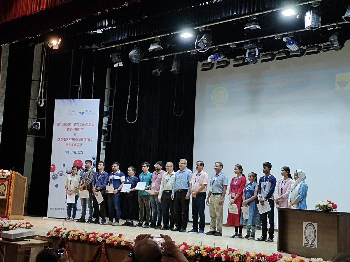 ramsastrys's tweet photo. Many congratulations to all the poster award winners!! @IiserMohali @ChemResSocIndia #CSRI_NSC
#ACSinIndia https://t.co/XnC1Rf9xIl