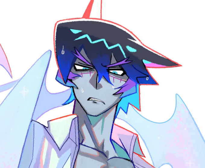 I remember the first time I made him... 
The first setting was a cool bat character, but now he's tired of work and looks fierce, but he's a pretty sweet grandpa...(age354) 