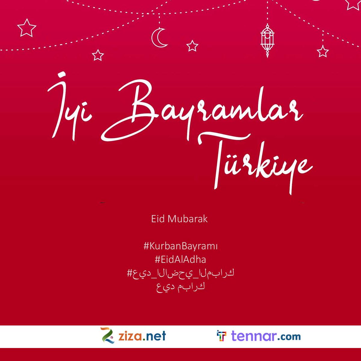 VatandaslikVize's tweet image. ★🌙 Bu hayırlı bayramda dualarımız yüce Allah’a, Mübarek Kurban Bayramınız hayırlara vesile olur inşallah.

Eid Mubarak 
#KurbanBayramı
#EidAlAdha
#عيد_الاضحي_المبارك
عيد مبارك

uhut.net/kurban-bayrami…