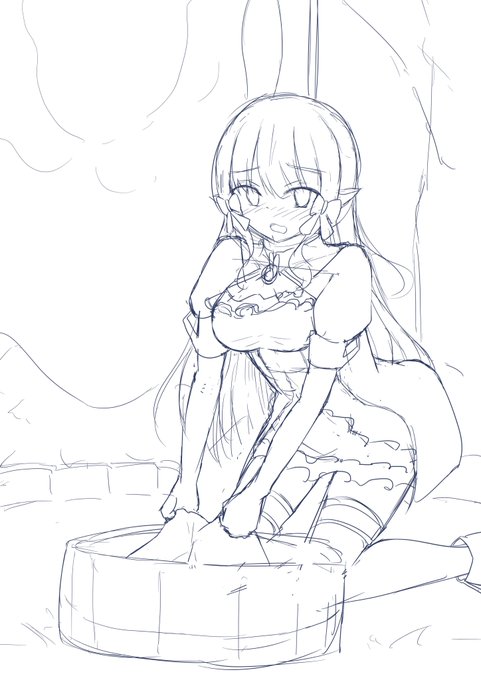 【wip】おねしょの後始末してるママサレン…… 