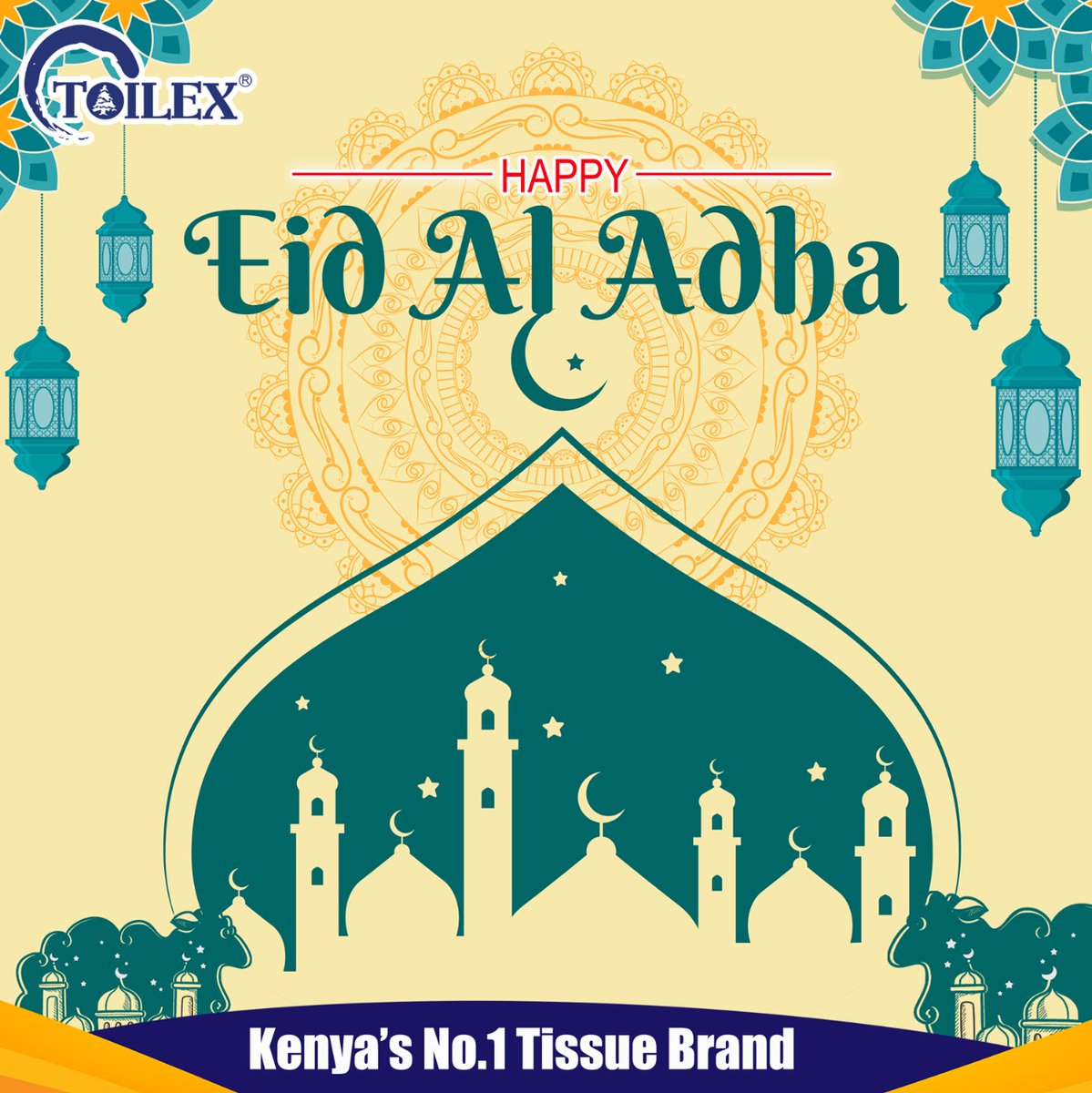 toilextissueske's tweet photo. From us and everyone celebrating, we wish you #eidaladhamubarak🌙 and may Allah's blessings never leave your side.

#kenyasno1tissuebrand 
#eidmubarak2022 https://t.co/Ba8oLRUI4j